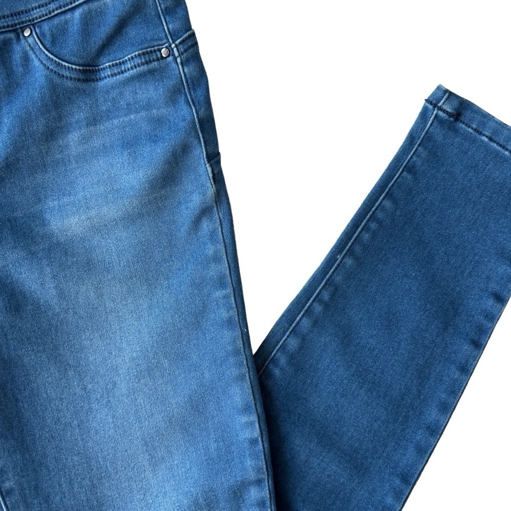 RICKI'S BLUE DENIM STYLE STRETCHY SKINNY LEGGINGS WOMENS SIZE XS - Picture 6 of 16
